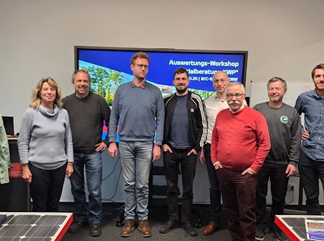 vl. Kerstin Kranich, Dr. Peter Moser, Adrian Knirlberger, Michael Neuhaus, Thomas Thaler, André Müller, Jari Rossberg, Paul Grünler / BCC Energie