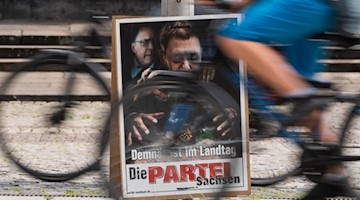 Ein Wahlplakat der Satirepartei «Die Partei». Foto: Robert Michael