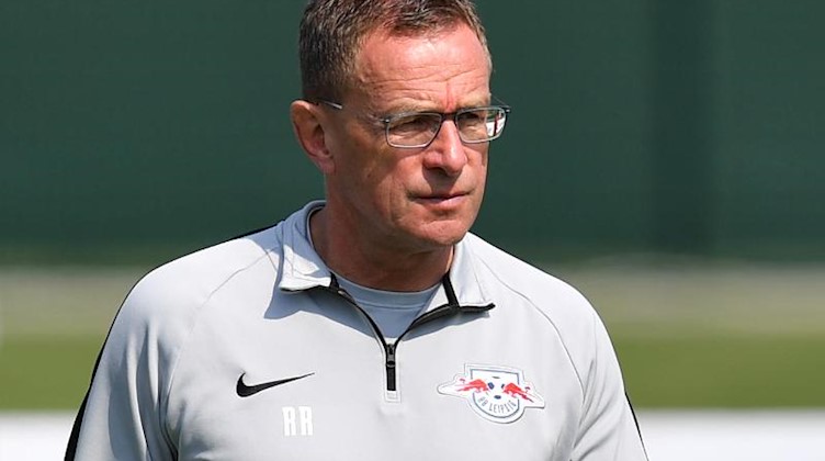 Leipzigs Ex-Cheftrainer und Sportdirektor Rangnick. Foto: Hendrik Schmidt/Archivbild