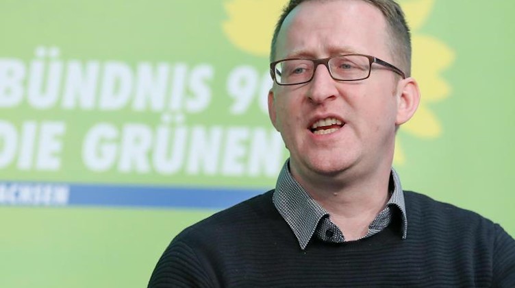 Der sächsische Grünen-Chef Norman Volger. Foto: Jan Woitas/zb/dpa