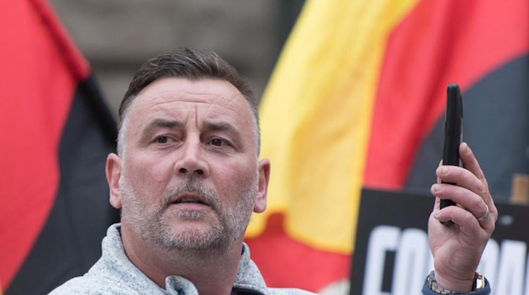 Lutz Bachmann, Gründer und Anführer des fremdenfeindlichen Pegida-Bündnisses. Foto: Sebastian Kahnert/zb/dpa