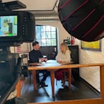 Im Interview mit Viola von Cramon. Foto Marks