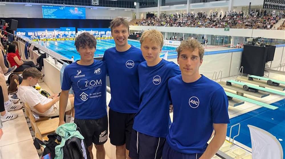 Auf dem Foto v.l.n.r.: Moritz Susmann, Jakob Mayer, Daniel Streicher, Nikita Bloch. Foto ASC Auf dem Foto v.l.n.r.: Moritz Susmann, Jakob Mayer, Daniel Streicher, Nikita Bloch. Foto ASC