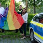 v.l.n.r.: Tanja Wulff-Bruhn, Marco Hansmann, Tim Rinne und Lisa Bode. Polizei Göttingen