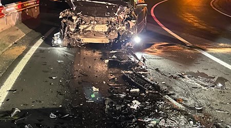 Schwerer Unfall auf der Franzosenbrücke – B 496 stundenlang gesperrt