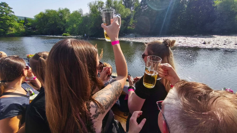 Tolle Stimmung auf der Fulda mit sensationellem Ausblick. Fotos: Bernard Marks