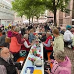 Gemütliche Atmosphäre beim Bürgerfrühstück 2024. Foto: Bernard Marks
