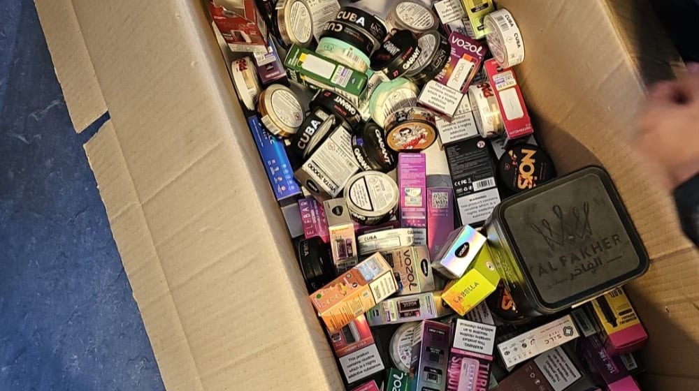 Beschlagnahmte Produkte. Foto: Polizei