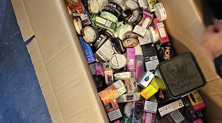 Beschlagnahmte Produkte. Foto: Polizei