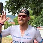 Jonas Degenhardt beim Zieleinlauf. Foto: privat