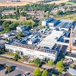 Blick aus der Luft auf die Firmenzentrale von Ottobock in Duderstadt. Foto Ottobock