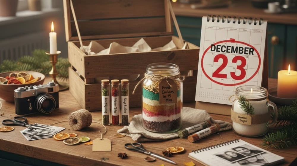 Wir stellen fünf unkomplizierte, stilvolle Last-Minute-Geschenke vor. Bild: KI generiert