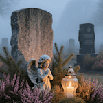Licht und Stille auf dem Friedhof: Im November pflegen Menschen Gräber, zünden Kerzen an und erinnern sich an ihre Verstorbenen. Symbolfoto