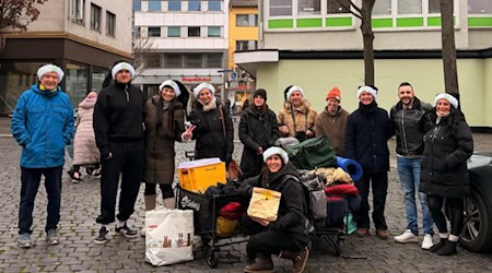 Das Team der Spendenaktion für Obdachlose in Kassel. Foto: TSV/Marks
