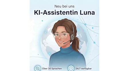 KI-Assistentin LUNA steht Kunden multilingual rund um die Uhr zur Verfügung. Foto: Versorgungsbetriebe Hann. Münden