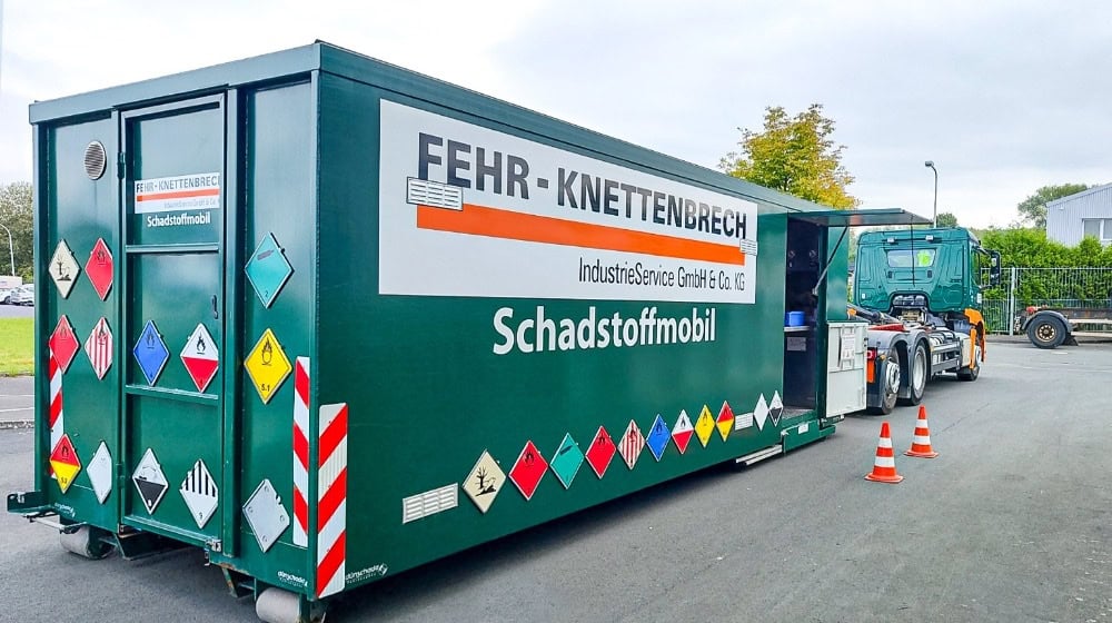 Schadstoffmobil der Firma Fehr-Knettenbrech. Foto: WMK