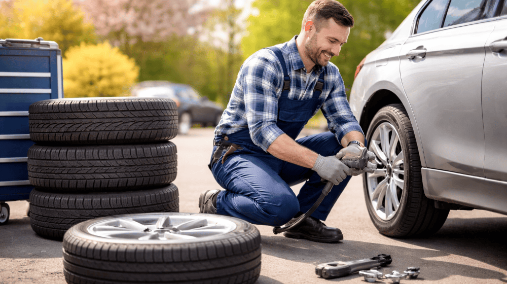 Vor dem Wechsel lohnt ein genauer Blick auf den Zustand der Reifen. Symbolfoto KI generiert