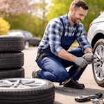 Vor dem Wechsel lohnt ein genauer Blick auf den Zustand der Reifen. Symbolfoto KI generiert