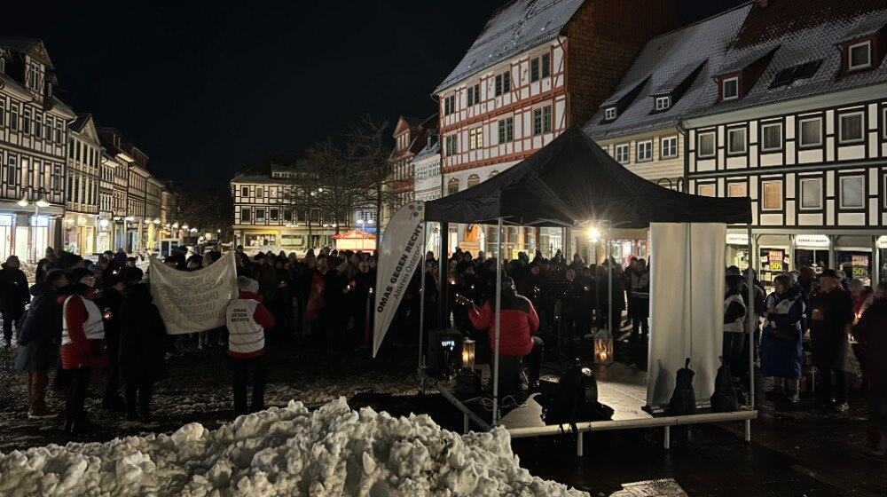 Viele Menschen beteiligten sich an der Gedenktagen in Osterode. Foto: Stadt Osterode