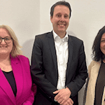 Pläne für gemeinsame Leitstelle in Südniedersachsen vorgestellt: Marlies Dornieden, Kreisrätin des Landkreises Göttingen, Christian Schmetz, Erster Stadtrat der Stadt Göttingen und Astrid Klinkert-Kittel, Landrätin des Landkreises Northeim (v.l.). Foto: Stadt Göttingen