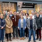 Treffen vor der Laga-Stadtwerkstatt in der Duderstädter Marktstraße (Foto: Wille/Stadt Duderstadt)