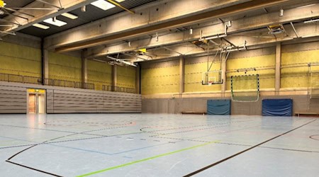 Die sanierte Großsporthalle der Beruflichen Schulen Eschwege nach Abschluss der Bauarbeiten. Foto: Werra-Meißner-Kreis