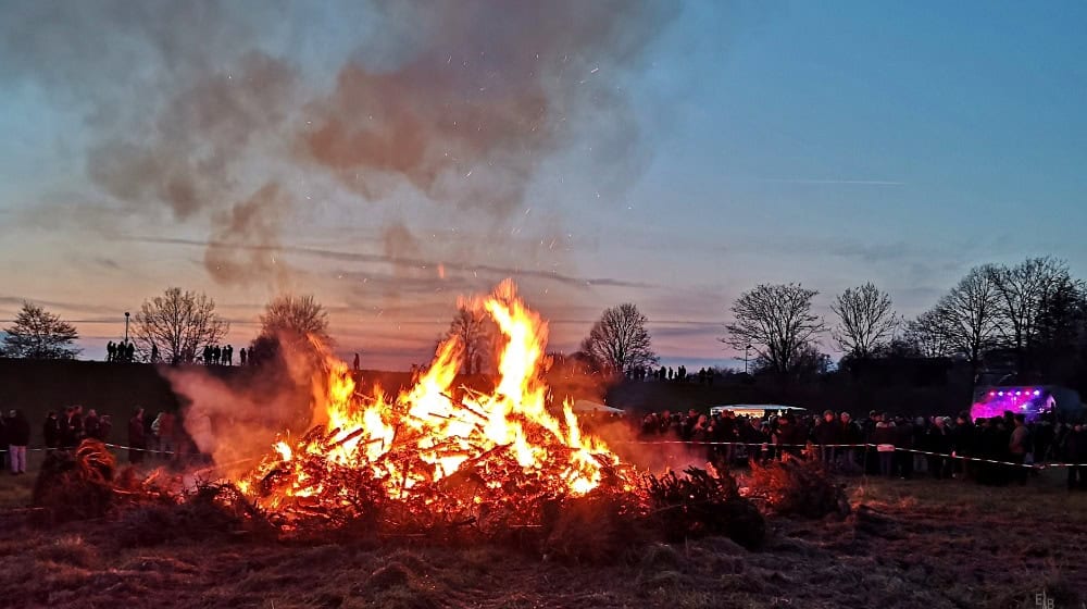Osterfeuer in Duderstadt (ny)