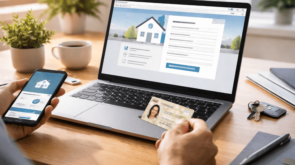 Wohnsitz online anmelden in Eschwege. Symbolfoto KI generiert