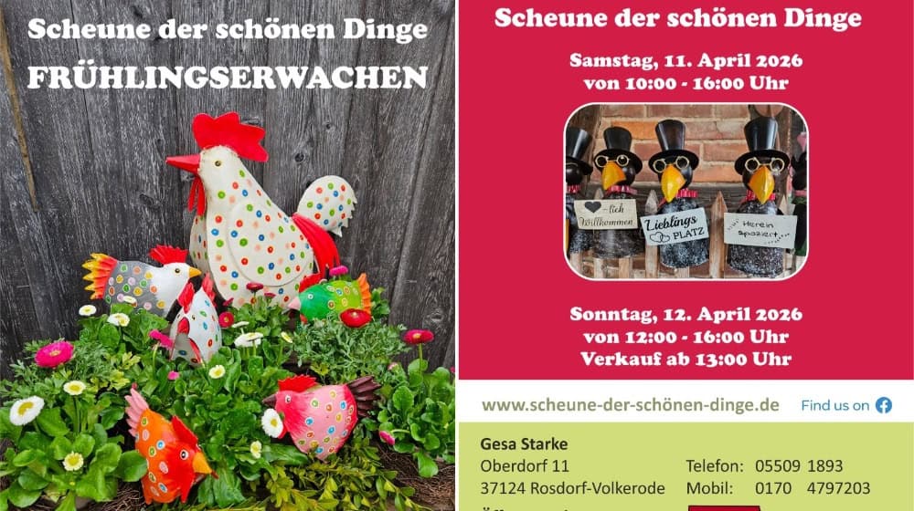 Frühlingserwachen in der Scheune der schönen Dinge. Foto SDSD