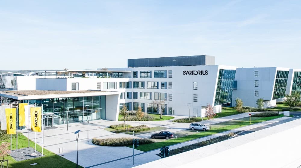 Blick auf die Konzernzentrale in Göttingen. Foto Sartorius