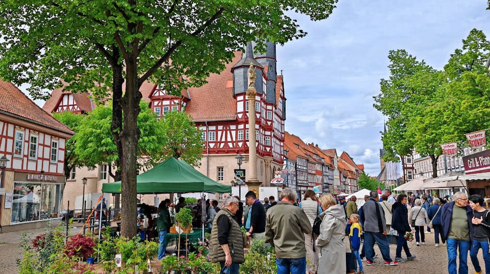 Duderstädter Gartenmarkt in der historischen Altstadt