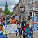 Protestmarsch in Duderstadt für mehr Toleranz, Partizipation und Barrierefreiheit