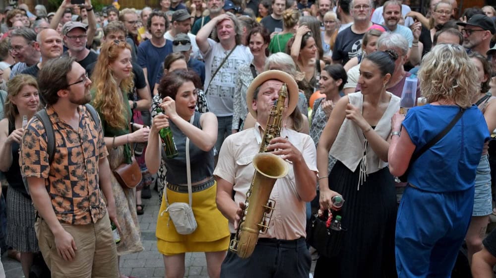 Tolle Stimmung an der Nacht der Kultur in der Göttinger Innenstadt. Fotos GMG
