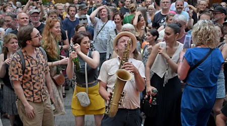 Tolle Stimmung an der Nacht der Kultur in der Göttinger Innenstadt. Fotos GMG
