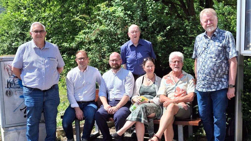 Gruppenbild von links nach rechts: Gerrit Lebensieg, Alexander Jöst, Frithjof Look, Hans-Albert Ludolph, Deike Terruhn, Horst Roth, Siegfried Lieske. Foto: Bürgerstiftung