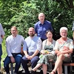 Gruppenbild von links nach rechts: Gerrit Lebensieg, Alexander Jöst, Frithjof Look, Hans-Albert Ludolph, Deike Terruhn, Horst Roth, Siegfried Lieske. Foto: Conrad