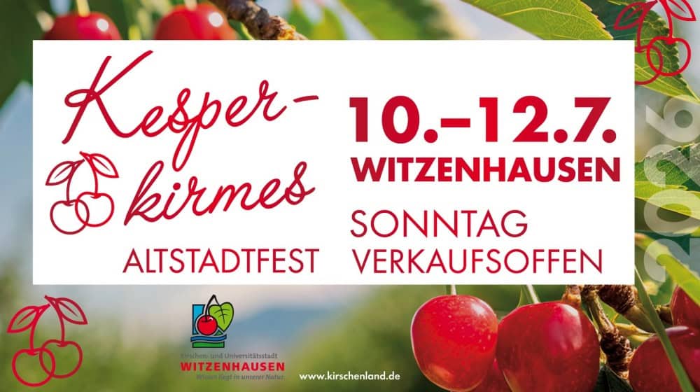 Drei Tage lang steht Witzenhausen wieder ganz im Zeichen der Kirsche: Die Kesperkirmes verbindet Tradition, Musik, Genuss und regionale Identität in der historischen Altstadt.