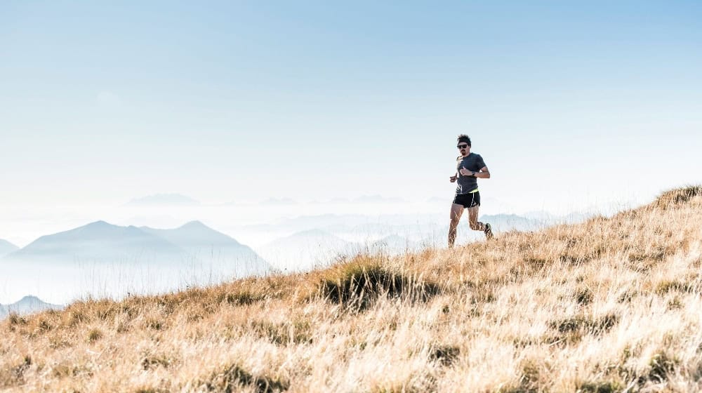 Eindrucksvolles Panorama beim Bergrun. Fotos. Sieberbergrun