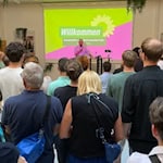 Dichtes Gedränge herrschte beim Sommerfest von Bündnis 90/Die Grünen in Göttingen. Fotos Marks
