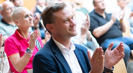 Daniel Quade bei einer Veranstaltung im Landkreis Göttingen. Foto Marks 