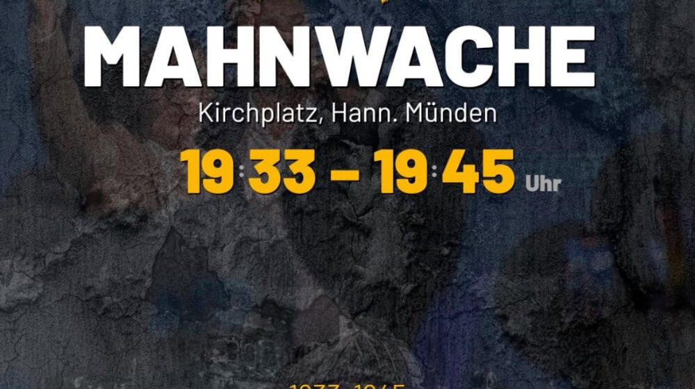 JETZT: spontane MAHNWACHE in Hann. Münden