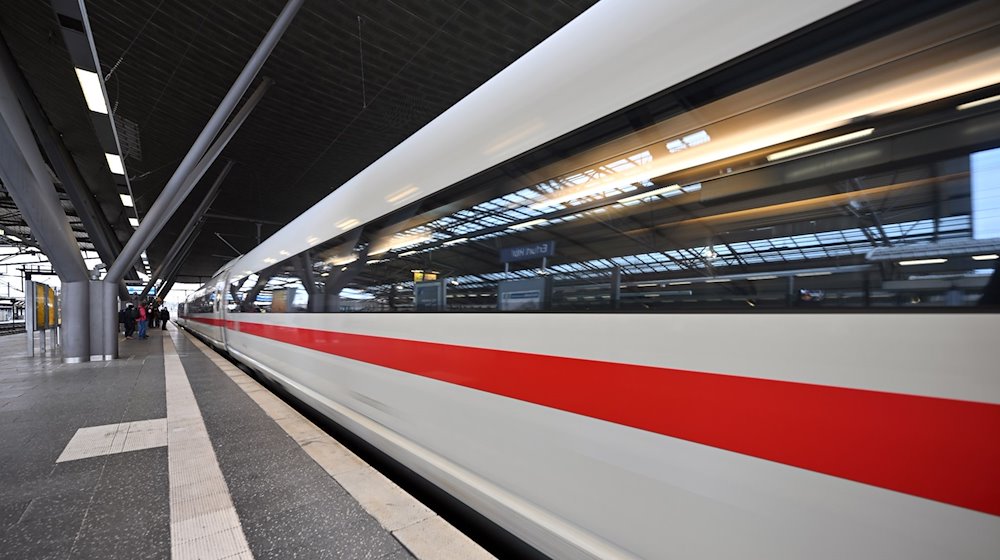 Ein ICE fährt in den Erfurter Hauptbahnhof. / Foto: Martin Schutt/dpa