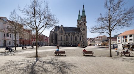 Der Marktplatz in Meiningen. / Foto: Michael Reichel/dpa-Zentralbild/dpa