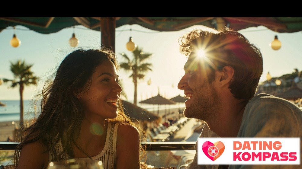 Dating mit Onlinedatingkompass.de / KI-generiert mit Midjourney