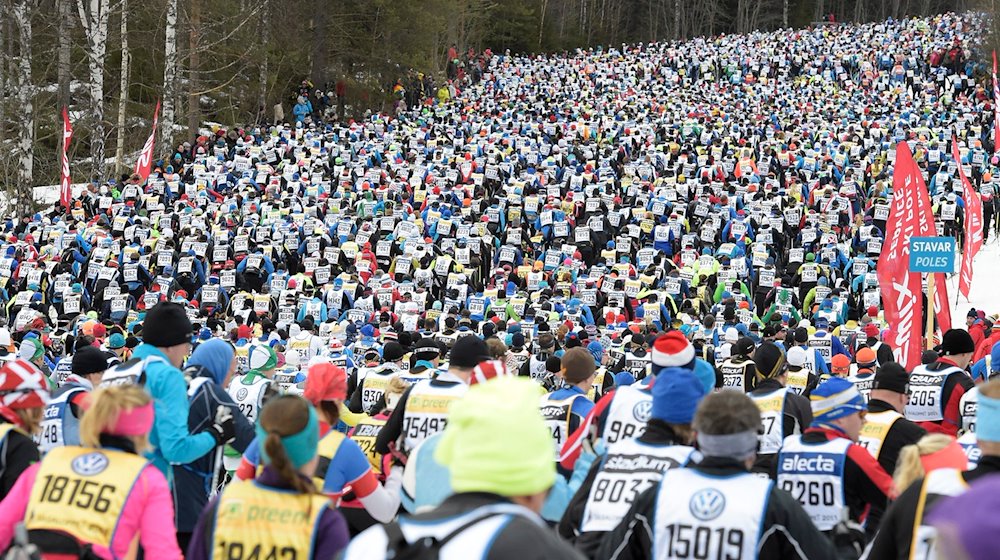 Der Start des Wasalaufs 2015. / Foto: Ulf Palm / Tt/dpa/Archivbild