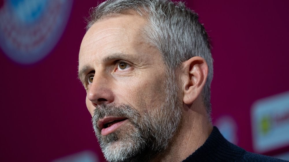 Trainer Marco Rose von Leipzig nimmt nach dem Spiel an einer Pressekonferenz teil. / Foto: Sven Hoppe/dpa/Archivbild