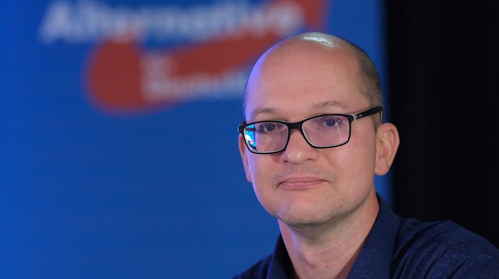 Stefan Möller, AfD-Landessprecher in Thüringen. / Foto: Sebastian Willnow/dpa