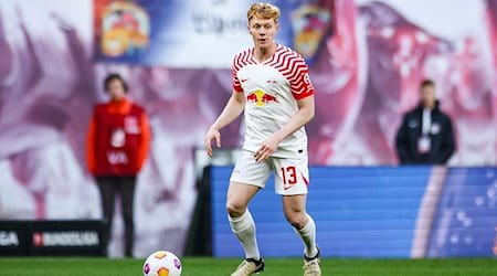 Leipzigs Spieler Nicolas Seiwald am Ball. / Foto: Jan Woitas/dpa