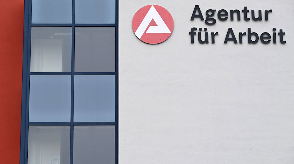 "Agentur für Arbeit" steht an der Fassade eines Jobcenters. / Foto: Martin Schutt/dpa-Zentralbild/dpa