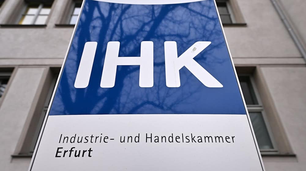 Die Industrie- und Handelskammer in Erfurt. / Foto: Martin Schutt/dpa/Archivbild